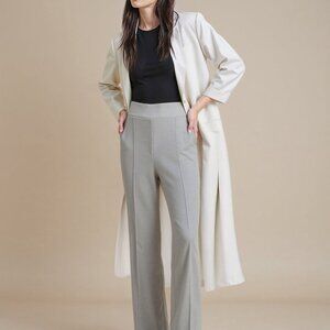 New York & Company Petite Ponte Bootcut Mid Rise Pant Size MEDIUMMEDIUM / GREY -